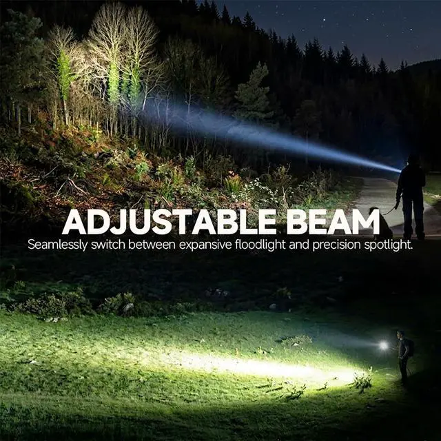 Alt view image 5 of 7 - Rechargeable Flashlights 99,000 High Lumens - 2 Pack, Super Bright Flash Light with 5 Lighting Modes, IPX7 Waterproof Powerful Flashlight for Camping Home Outdoor Hiking