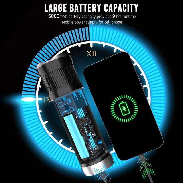 Alt view image 7 of 7 - 4-Color Handheld Photography Lighting Kit with 15 GOBO Filters & Tripod, 6000mAh Rechargeable Photography Flashlight with Diffusion, Zoomable Lighting for Video Recording/Sunset