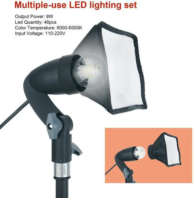 Alt view image 5 of 7 - 920 Lumens LED Video Light with Adjustable Tripod Stand/Color Filters, Studio Lighting Kit for Tablet Shooting, Collection Portrait YouTube Photography Video Making-2 Packs