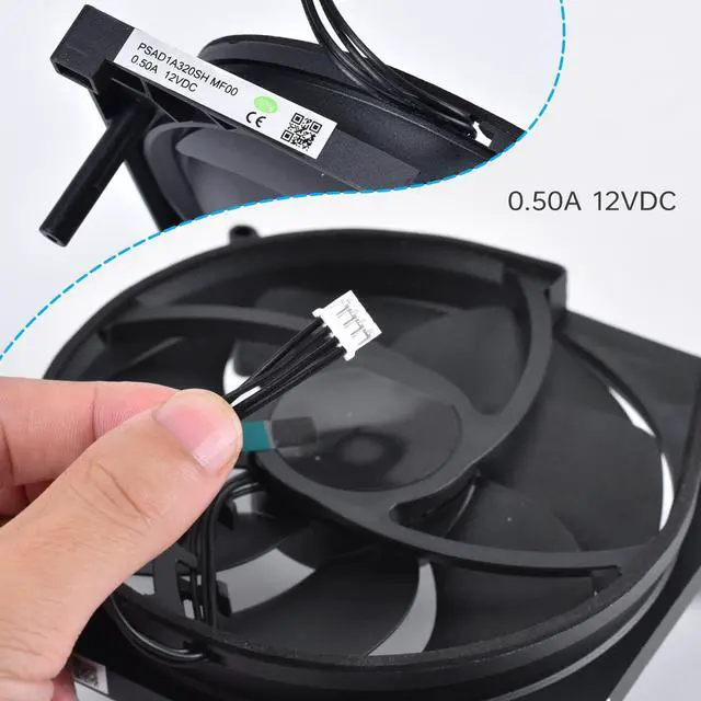Alt view image 2 of 5 - Replacement Xbox Series S Internal Cooling Fan, Internal Cooler Fan Replacement for Xbox Series S with 7 Blades