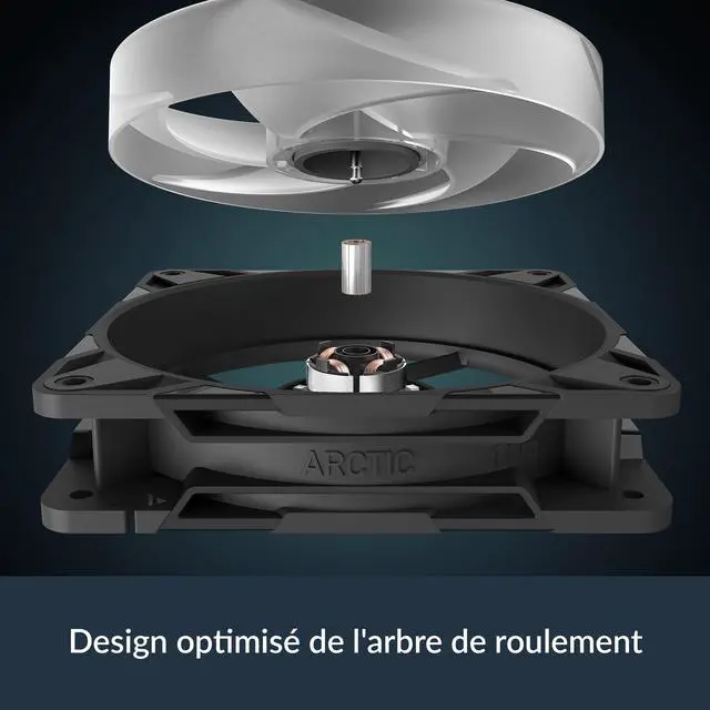 Alt view image 6 of 7 - P12 Pro Reverse A-RGB 120 mm Premium Fan with Reverse Airflow, PWM Fan with Y Cable Splitter, 500-3000 RPM, 0 RPM <5% PWM, 5V Digital RGB, hydrodynamic Bearing, 4-Pin - Black