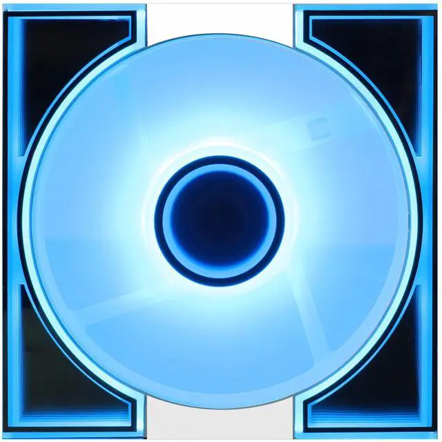 Alt view image 7 of 7 - DM8 3-Pack 120mm PC Case Fan, Infinity Mirror Case Fans, PWM ARGB Sync, 1600RPM High Airflow 56CFM, Low Noise 32.5dBA, Computer Case Cooler Fan (White, Forward)