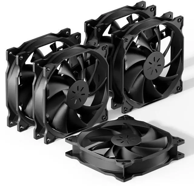 Main image of 120mm Long Life Computer Case Fan Cooling Case Fan for Computer Cases Cooling,5-Pack,12BK3-5