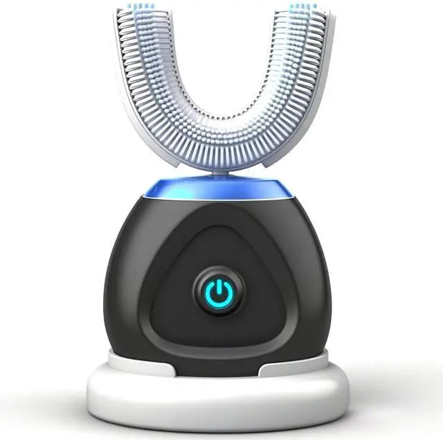 Main image of Automatic U-Shaped Ultrasonic 360 Auto Toothbrush with Whitening Blue Light for Adults