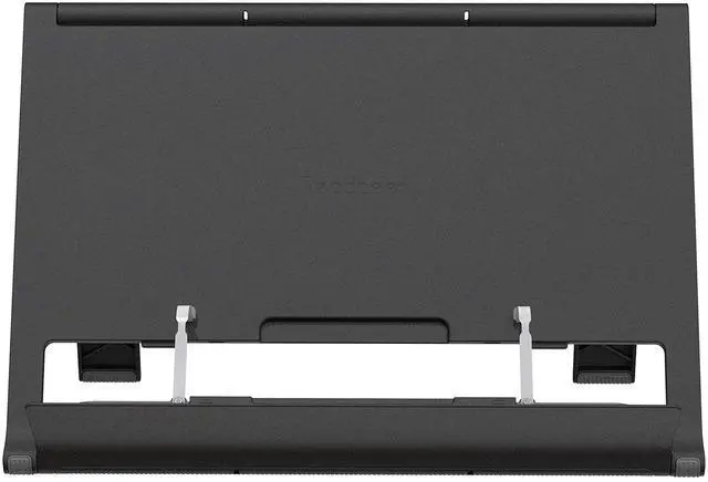 Alt view image 7 of 7 - Portable Book Stand Free Angle Adjustable Book Holder for Thick Textbook Collapsible Lightweight Book Rest (Black)