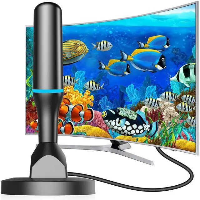 Main image of TV Antenna for Local Channels Indoor - 4K HD Digital Antenna for Smart TV Indoor, No Cable Needed - Magnetic Base, 360° Reception, 8.2Ft Cable, Long Range - Support HDTVs with Built-in Tuner
