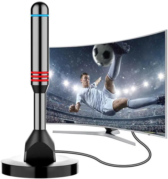 Main image of Digital TV Antenna for Smart TV Indoor, TV Antenna with Strong Magnetic Base, 360°&Long Range Reception HD Antennas for Local Channels, Easy Installation for TV Without Cable (5.0 in)