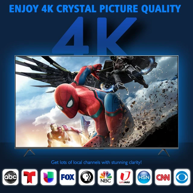 Alt view image 3 of 7 - 2026 TV Antenna Indoor,TV Antenna for Smart TV 8500+ Miles Range-25ft Cable