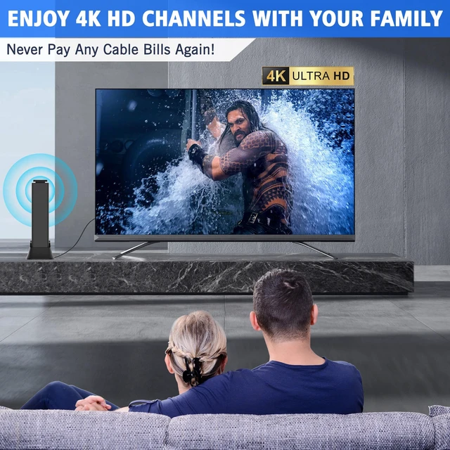 Alt view image 4 of 7 - 2026 TV Antenna Indoor,TV Antenna for Smart TV 8500+ Miles Range-25ft Cable