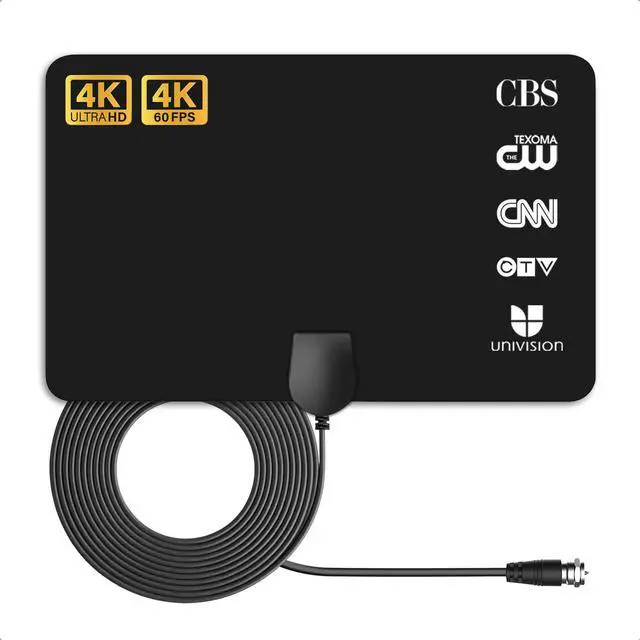 Main image of TV Antenna Indoor, 2026 Digital TV Antenna for Local Channels, HDTV Antenna for TV Without Cable for Smart/Old TV Long Range Reception Support 4K 1080p A41