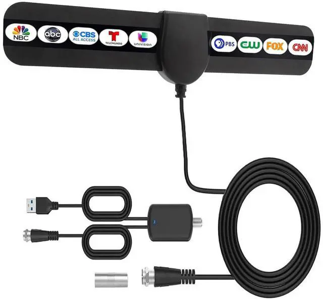 Main image of 2026 Digital HDTV Antenna Indoor, 360° Reception Amplified TV Antenna Supports 4K 1080P, Portable Easy Installation with 10.5ft Coaxial Cable, Compatible with All Smart TVs Antenna for Local Channels