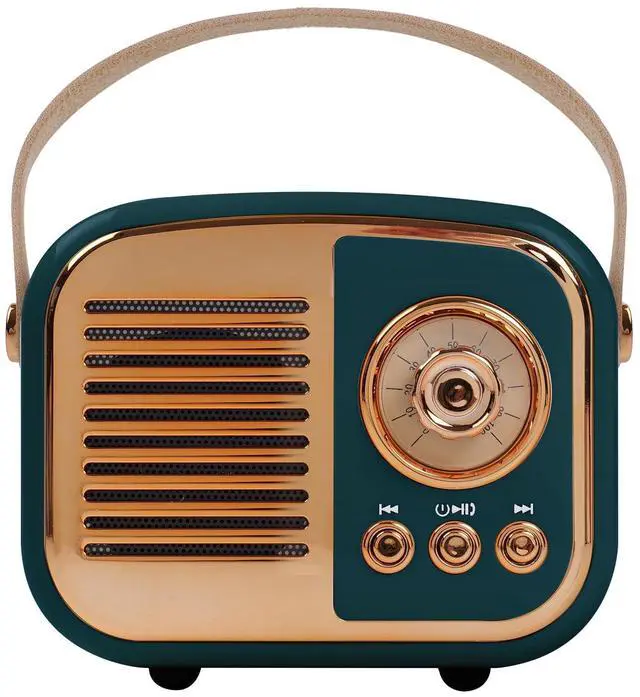 Main image of Retro Bluetooth Speaker, Vintage Wireless Speaker,Portable Mini Radio Old Fashion Style for Room Decor Kitchen Desk Bedroom Office,Supports TWS Pairing for iPhone,Android Devices