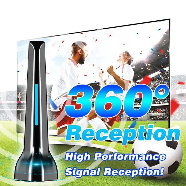 Alt view image 4 of 7 - TV Antennas for Smart Indoor, Long Range & 360° Reception with Magnetic Base for Easy Installation, Digital HDTV Antenna Supports 4K, 1080p for Smart TV Local Channels