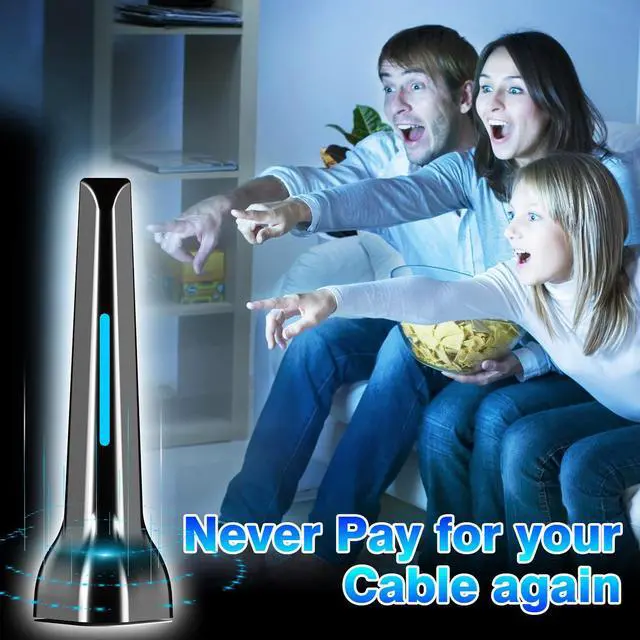 Alt view image 6 of 7 - TV Antennas for Smart Indoor, Long Range & 360° Reception with Magnetic Base for Easy Installation, Digital HDTV Antenna Supports 4K, 1080p for Smart TV Local Channels