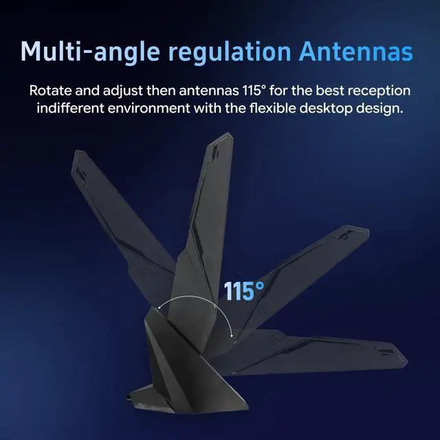 Alt view image 5 of 7 - SMA WiFi 6e 2T2R Antenna 2.4G/5G Dual Band for GIGABYTE AORUS Z390 Z270 Z370 Z490 Z590 Z690 X470 X570 X570S X570I H470 H470I H610 B460 B450 B550 B560 B660 AX X299X Magnetic Base PC Desktop