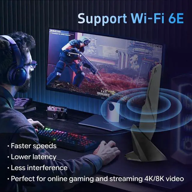 Alt view image 7 of 7 - SMA WiFi 6e 2T2R Antenna 2.4G/5G Dual Band for GIGABYTE AORUS Z390 Z270 Z370 Z490 Z590 Z690 X470 X570 X570S X570I H470 H470I H610 B460 B450 B550 B560 B660 AX X299X Magnetic Base PC Desktop