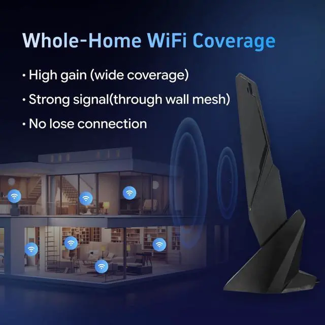 Alt view image 6 of 7 - SMA WiFi 6e 2T2R Antenna 2.4G/5G Dual Band for GIGABYTE AORUS Z390 Z270 Z370 Z490 Z590 Z690 X470 X570 X570S X570I H470 H470I H610 B460 B450 B550 B560 B660 AX X299X Magnetic Base PC Desktop
