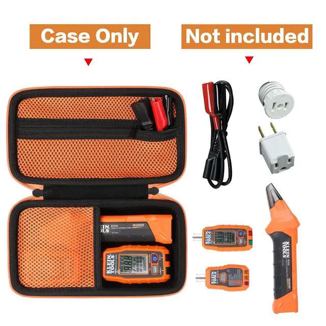 Alt view image 2 of 7 - for Klein Tools ET310 AC Circuit Breaker Finder & 80016 Circuit Breaker Finder Tool Kit & 80041 Outlet Repair Tool Kit & RT250 GFCI Outlet Tester Hard Case (Case Only)