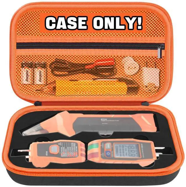 Main image of Hard Case for Klein Tools ET310 AC Circuit Breaker Finder Electric Tester & 80041 Outlet Repair Tool Kit & RT250 GFCI Outlet Tester and Accessories Electrical Tools Storage Organizer Bag (Case Only)