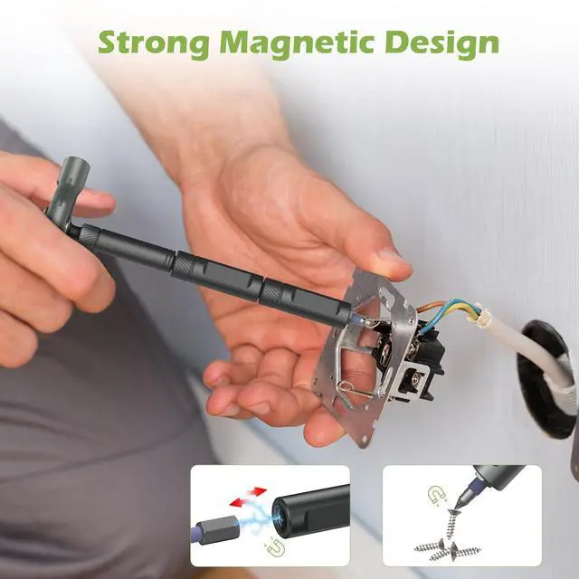 Alt view image 4 of 7 - Precision Screwdriver Set, 42 in 1 Ratchet Screwdriver Bit Set, Magnetic Mini Screwdriver Set with Case, Multi Screw Driver Bit Set Repair Tool Kit for Glasses - Black