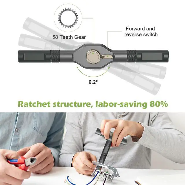 Alt view image 5 of 7 - Precision Screwdriver Set, 42 in 1 Ratchet Screwdriver Bit Set, Magnetic Mini Screwdriver Set with Case, Multi Screw Driver Bit Set Repair Tool Kit for Glasses - Black