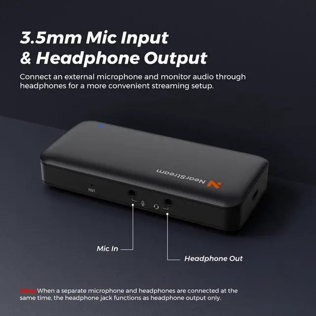 Alt view image 7 of 7 - 4K HDMI Capture Card, USB 3.0 Video Capture Card for Live Streaming & Gaming, Record in 1080P 60FPS with Ultra-Low Latency, Compatible with PS5, PS4, Xbox, Switch, Windows/Mac/Linux (CCD10)