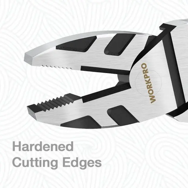 Alt view image 4 of 7 - 8-Inch Linesman Pliers in CRV Steel for Twisting and Cutting Wires, Clamping Screws