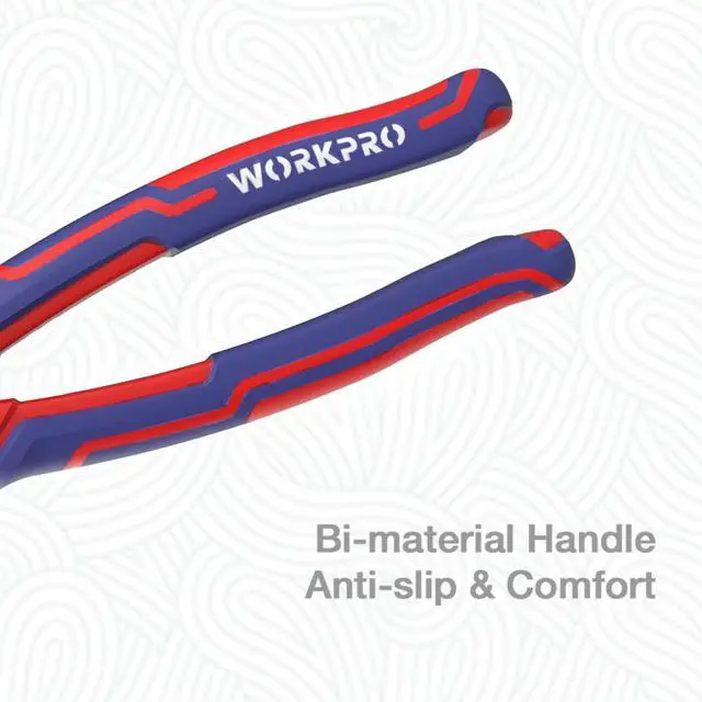 Alt view image 6 of 7 - 8-Inch Linesman Pliers in CRV Steel for Twisting and Cutting Wires, Clamping Screws