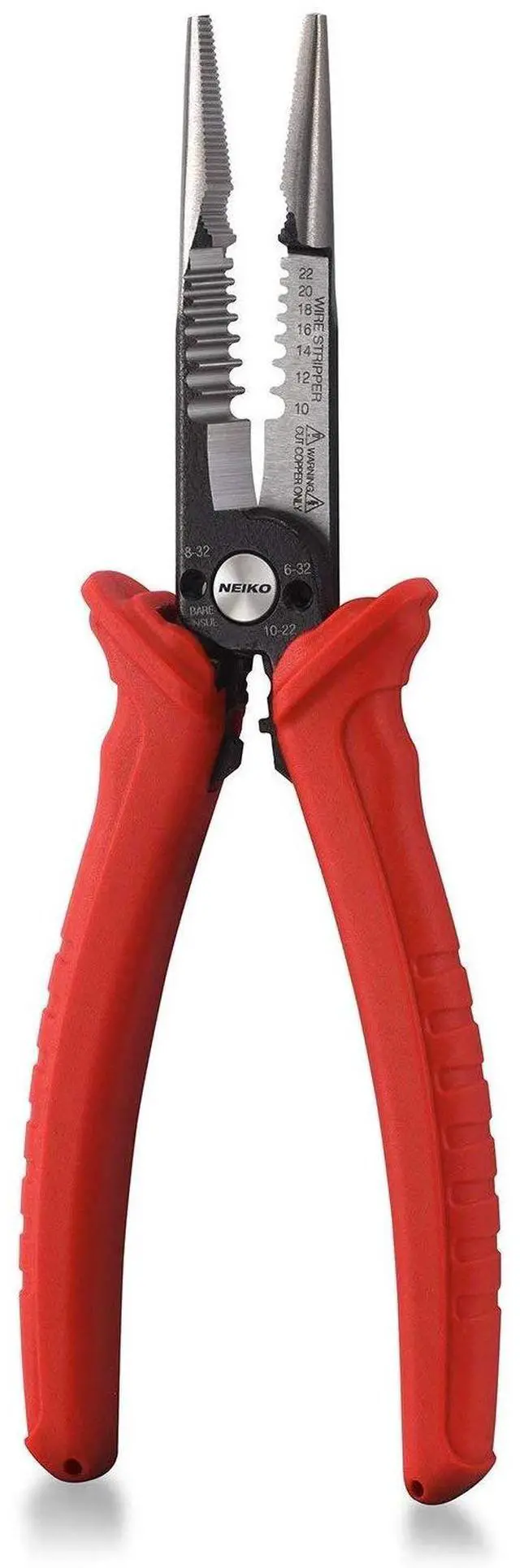Main image of 02038A 6-in-1 Wire Service Tool | 8-1/2" Length | Gripper, Crimper, Stripper, Cutter, Extractor, Electrician Pliers