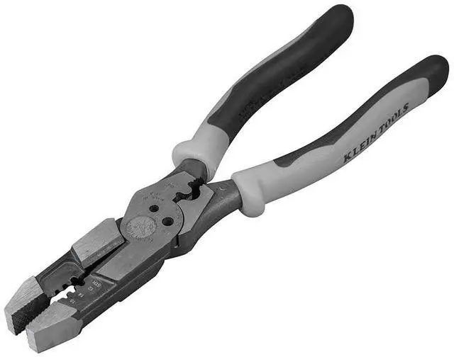 Alt view image 3 of 7 - J215-8CR Multitool Pliers, Made in USA, Hybrid Multi Purpose Tool / Crimper, Wire Stripper, Bolt Shearing, Wire Grabbing, Twisting, Looping