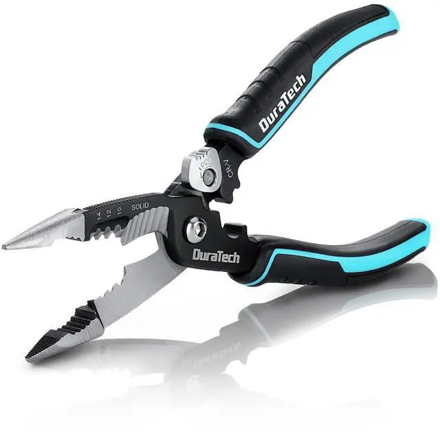 Main image of 5-in-1 Wire Stripper, 8" Wire Stripper and Crimping Tool, Premium CR-V Construction, Needle Nose Plier, Multifunctional Electrician Pliers for Crimping, Cutting, Stripping, Shearing, Clamping