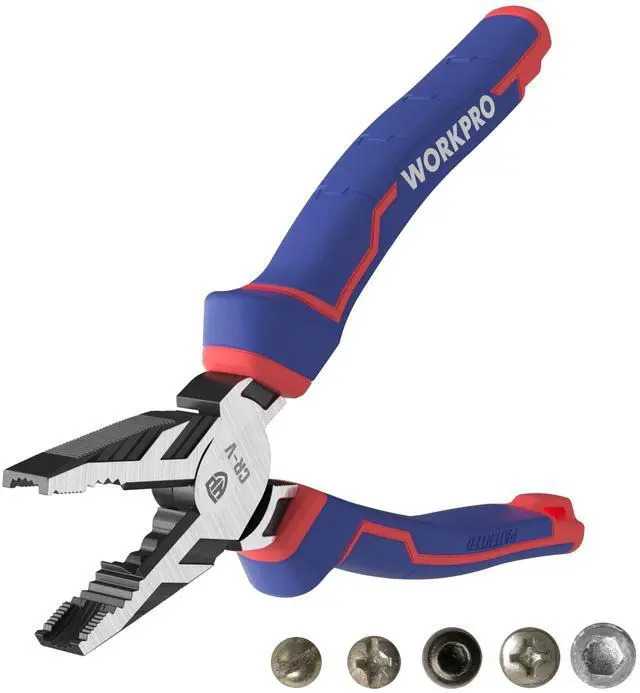 Main image of 8" Linesman PRO Screw Extractor Pliers(Combination Pliers) with Unique Non-slip Jaws, Stripped Screw Remover Tool, Lineman Plier for Quickly Removal of Damaged or Rusted Fasteners