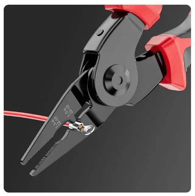 Alt view image 6 of 6 - 5 in 1 Combination Plier Tool Set, Includes Cable Cutters, Wire Stripper, Crimping Plier, Linesman Pliers, Scissor Interchangeable Pliers with Storage Case