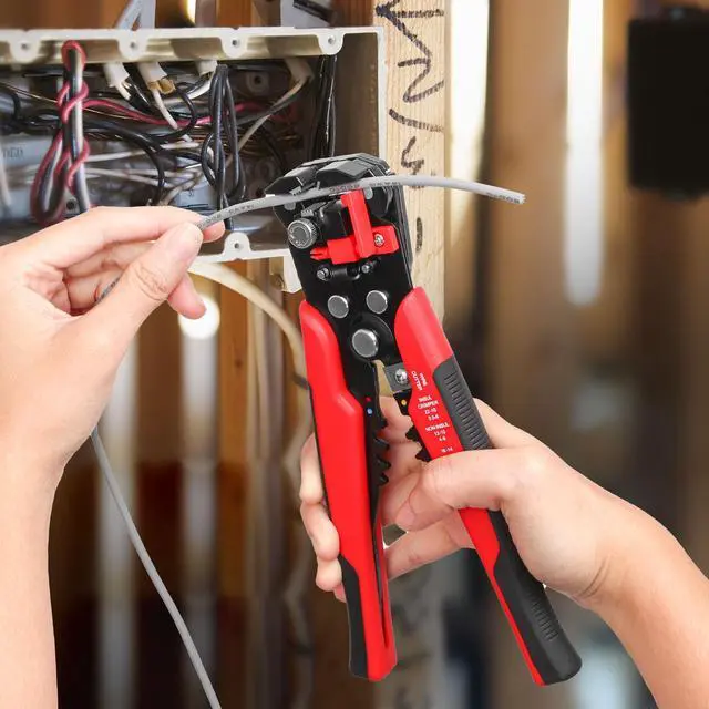 Alt view image 7 of 7 - Wire Stripper and Crimper Tool Kit, 10-24 AWG Self Adjusting Wire Stripper and 10-22 AWG Ratcheting Crimper, Electrical Crimping Tool for Insulated Terminals, Auto Home Wiring