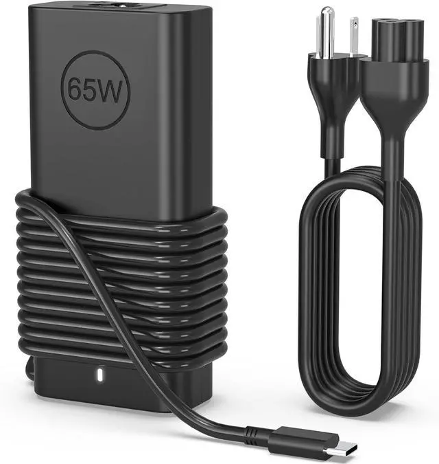 Main image of 65W USB C Laptop Charger Compatible with Dell Latitude 5420 5520 5540 7420 7490 5550 7450 XPS 15 13 12 9250 9360 in spiron 16 14 13 7620 2 in 1 7425 Chromebook 3100 3110 3400 Computer Power Cord