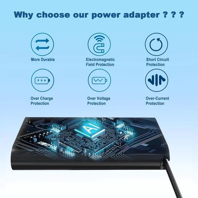 Alt view image 5 of 6 - 90W USB Type C Laptop Charger Compatible with Dell Latitude/Precision/XPS/Chromebook, Latitude 5530 5540 7430 7440 5430 3540 Precision 3470 3570 5770 90 Watt USBC-C AC Power Adapter Cord