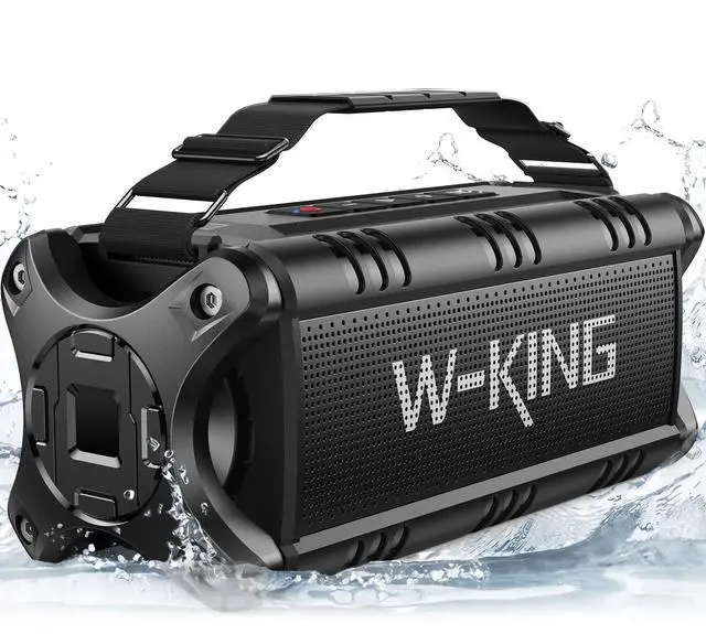 Main image of Bluetooth Speaker, 90W Max Portable Outdoor Speaker Loud, IPX6 Waterproof/50W Deep Bass Subwoofer/40H/EQ/Dual Pairing/TF/AUX, Large Boombox Speakers Bluetooth Wireless for Party/Beach/Jobside
