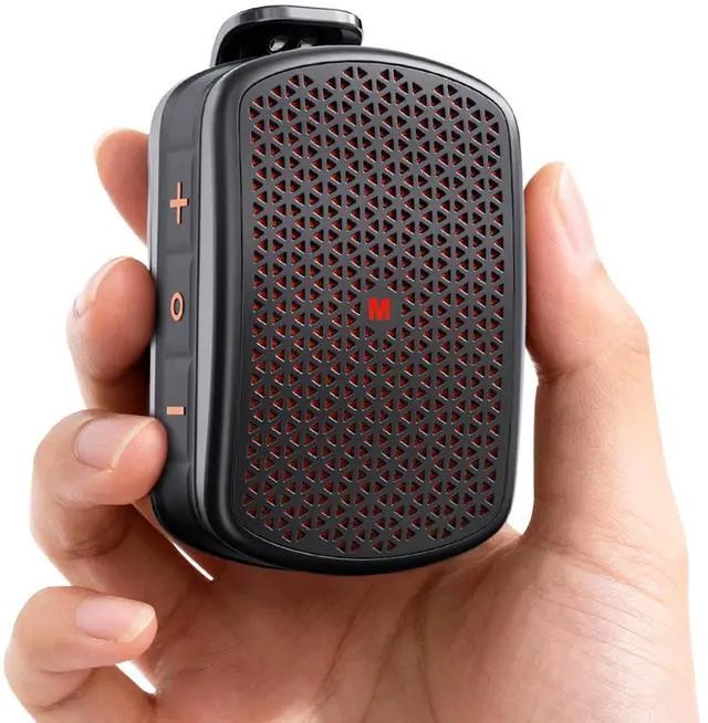 Main image of Wearable Bluetooth Speaker with Magnetic Clip, IPX7 Waterproof Mini Personal Speaker for Construction Job Site, Golf Cart, Hiking, Small Clip on with Mic, BT 5.4, TWS, Black