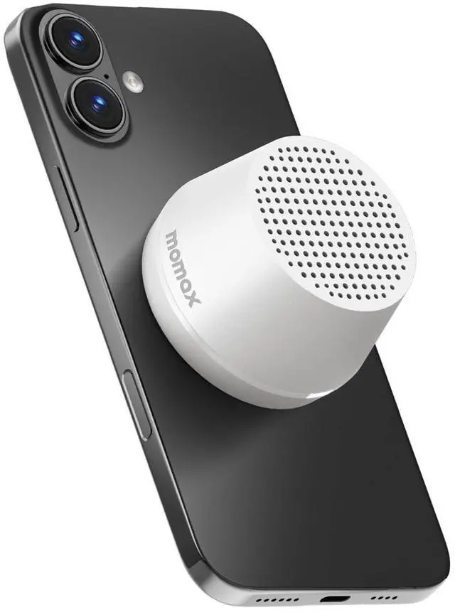 Main image of Mini Portable Bluetooth Speaker - Magnetic Waterproof Speaker with Balanced Sound, 12H Playtime, Indoor Speaker True Wireless Stereo Pairing for Home, Bedroom, Bathroom, Gift Ideas, White