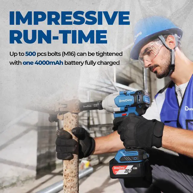 Alt view image 5 of 7 - 20V Brushless Impact Wrench, 670 ft-lbs (910N.m) Max Torque, 1/2 inch 4-Speed 2200RPM Cordless Impact Gun with Tool Bag, 2x4.0Ah Battery & Charger for Bolts on Cars, Trucks.etc