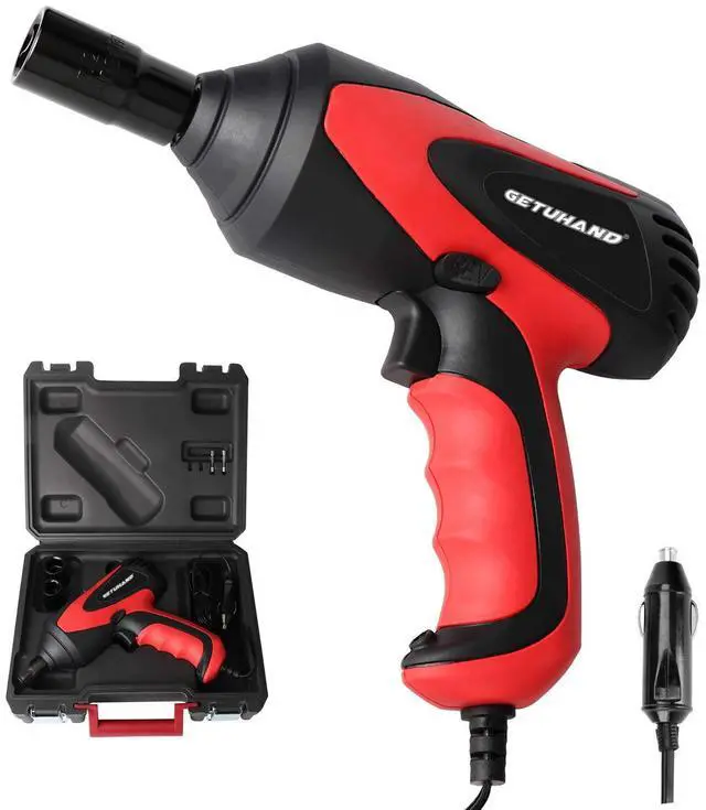 Main image of Car Impact Wrench 1/2 Inch & 12 Volt Portable Electric Impact Wrench Kit, Tire Repair Tools with Sockets and Carry Case