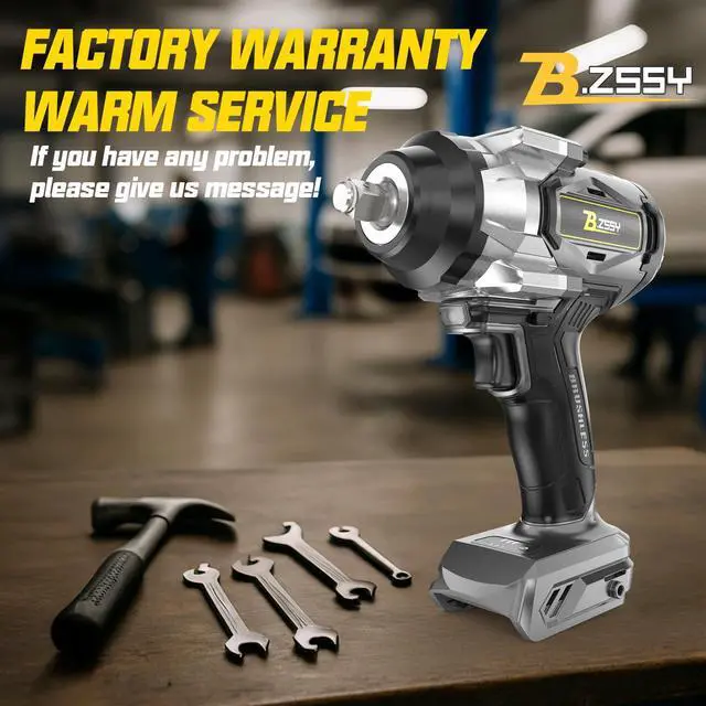 Alt view image 7 of 7 - Cordless Impact Wrench 1/2 inch Compatible with Dewalt 20V Battery, 1000FT-LBS 1360N.m Brushless Impact Gun 2300RPM High Torque Impact Driver w/LED Work Light & Blet Clip (Battery NOT included)