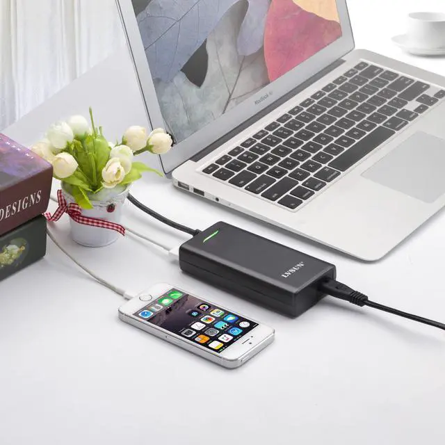 Alt view image 6 of 7 - Universal Laptop Charger 90W, Slim AC Adapter Power Supply Cord with USB Port for Mobile Phones| Tablet Compatible with Dell Lenovo Toshiba Acer Asus Gateway IBM and Most Notebooks
