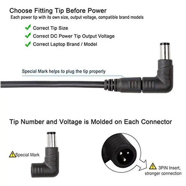 Alt view image 7 of 7 - Universal Laptop Charger 90W, Slim AC Adapter Power Supply Cord with USB Port for Mobile Phones| Tablet Compatible with Dell Lenovo Toshiba Acer Asus Gateway IBM and Most Notebooks
