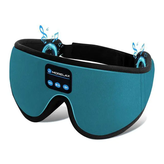 Main image of Sleep Mask with Bluetooth Headphones, 3D Sleep Mask Wireless Music Eye Mask for Sleeping Side/Back Sleepers Sleep Headphones Gift (Turquoise)