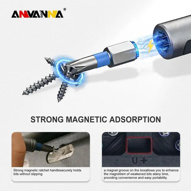 Alt view image 5 of 6 - 42 in 1 Magnetic Screwdriver, Screwdriver Set, Multi Bit Ratcheting Screwdriver Set with Storage Case Repair Tool Kit for Computer, Eyeglass, Bicycles, Watch, Ring Doorbell, Furniture and DIY