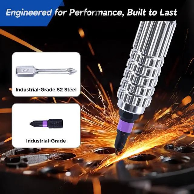 Alt view image 5 of 7 - 40-in-1 Magnetic Screwdriver Set with Ratcheting Handle,Magnetic Extension & 38 Precision Bits,Portable MultiTool Gadgets for Furniture,Bicycle,DIY Repair Kit