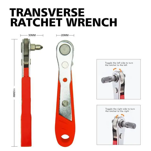 Alt view image 4 of 7 - Ratcheting Screwdriver Set Screwdriver 42 in 1 Ratchet Wrench Set, With Rotatable Ratchet Handles Storage Case, Household Repair Tool Kits for Bike
