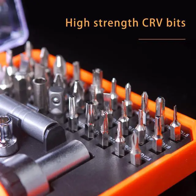 Alt view image 5 of 7 - Ratcheting Screwdriver Set Screwdriver 42 in 1 Ratchet Wrench Set, With Rotatable Ratchet Handles Storage Case, Household Repair Tool Kits for Bike