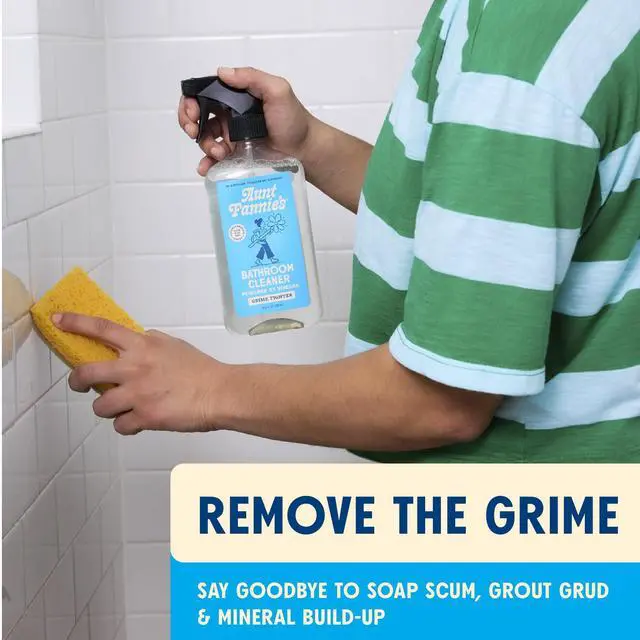 Alt view image 4 of 7 - All Purpose Bathroom Cleaner Vinegar Spray for Shower, Tub, Toilet, Tile, Sink and Fixtures, 16.9 Ounces (Pack of 1)